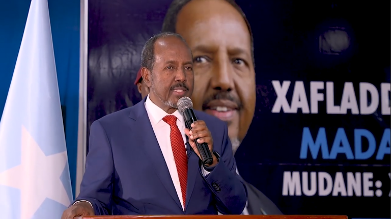 Madaxweynaha JFS Mudane Xasan Sheekh Maxamuud oo Ka Hadley ujeedada  Safarkiisa Galmudug.